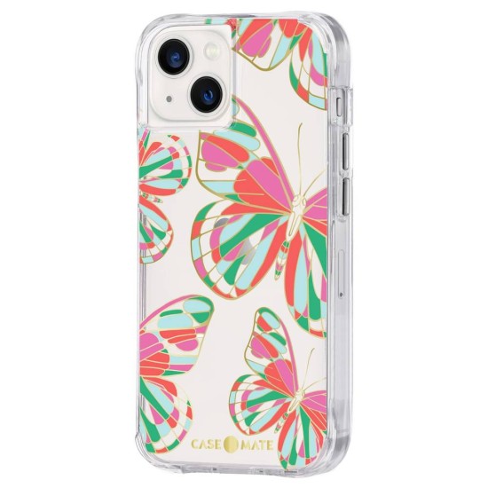 Husa Case Mate Tough Print butterflies Apple iPhone 13, transparent (iPhone 13, CM047500) by www.silkase.ro