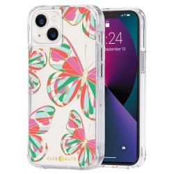 Husa Case Mate Tough Print butterflies Apple iPhone 13, transparent Husa Case Mate Tough Print butterflies Apple iPhone 13, transparent