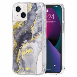Husa Case Mate Tough Print navy marble Apple iPhone 13, transparent Husa Case Mate Tough Print navy marble Apple iPhone 13, transparent