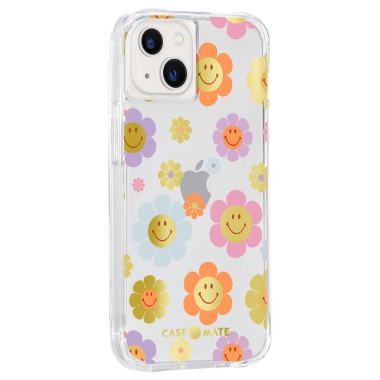 Husa Case Mate Tough Print retro flowers Apple iPhone 13, transparent (Case Mate, iPhone 13) by www.silkase.ro Husa Case Mate Tough Print retro flowers Apple iPhone 13, transparent (iPhone 13, CM047506) by www.silkase.ro