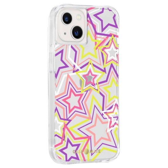 Husa Case Mate Tough Print neon stars Apple iPhone 13, transparent (iPhone 13, CM047508) by www.silkase.ro