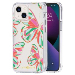 Husa Case Mate Tough Print butterflies Apple iPhone 13 Mini, transparent Husa Case Mate Tough Print butterflies Apple iPhone 13 Mini, transparent