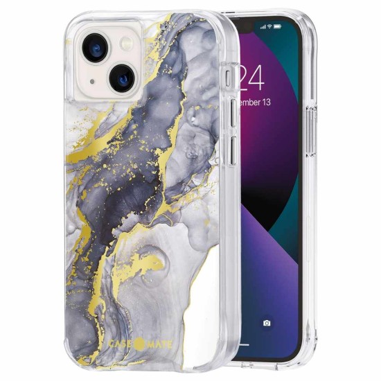 Husa Case Mate Tough Print navy marble Apple iPhone 13 Mini, transparent (Case Mate, iPhone 13 Mini) by www.silkase.ro Husa Case Mate Tough Print navy marble Apple iPhone 13 Mini, transparent (iPhone 13 Mini, CM047530) by www.silkase.ro