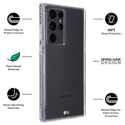 Husa Case Mate Tough Plus Samsung Galaxy S22 Ultra, transparent Husa Case Mate Tough Plus Samsung Galaxy S22 Ultra, transparent