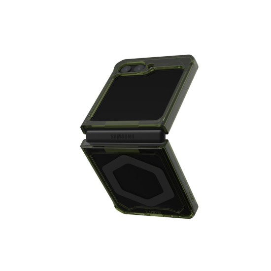 Husa UAG Plyo Pro pentru Samsung Galaxy Z Flip5, olive/space grey (UAG, Telefoane Samsung) by www.silkase.ro Husa UAG Plyo Pro pentru Samsung Galaxy Z Flip5, olive/space grey (Telefoane Samsung, 21421411723A) by www.silkase.ro