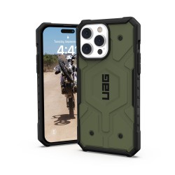 Husa UAG Pathfinder MagSafe pentru Apple iPhone 15 Pro Max, Olive Drab Husa UAG Pathfinder MagSafe pentru Apple iPhone 15 Pro Max, Olive Drab