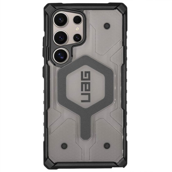 Husa UAG Pathfinder MagSafe pentru Samsung Galaxy S24 Ultra, transparent cenusiu (Telefoane Samsung, 214427113131) by www.silkase.ro