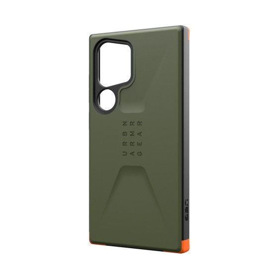 Carcasa UAG Civilian Pentru Samsung Galaxy S24 Ultra, olive drab (Telefoane Samsung, 214439117272) by www.silkase.ro