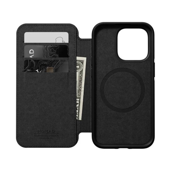 Carcasa Flip Nomad Modern pentru Apple Iphone 15 Pro, piele neagra (Nomad, iPhone 15 Pro) by www.silkase.ro Carcasa Flip Nomad Modern pentru Apple Iphone 15 Pro, piele neagra (iPhone 15 Pro, NM01627685) by www.silkase.ro