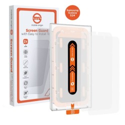 Set 2 Sticle pentru Samsung S24, Mobile Origin, suport aplicare, Full Display