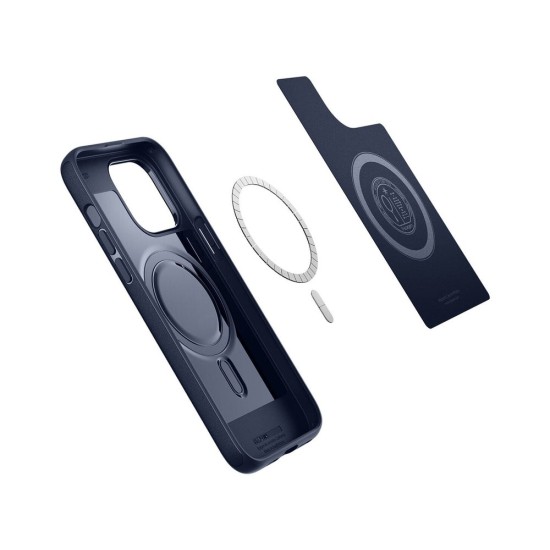 Carcasa Spigen Mag Armor MagSafe pentru Apple Iphone 15 Pro Max, albastru navy (iPhone 15 Pro Max, ACS06598) by www.silkase.ro