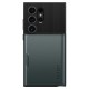 Husa Spigen Slim Armor CS pentru Samsung Galaxy S24 Ultra, culoare verde abyss (Telefoane Samsung, ACS07307) by www.silkase.ro