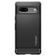 Husa Spigen Rugged Armor pentru Google Pixel 7a, culoare negru (Pixel 7a, ACS05816) by www.silkase.ro