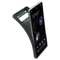 Husa Spigen Liquid Air pentru Google Pixel 7a, culoare verde abiss