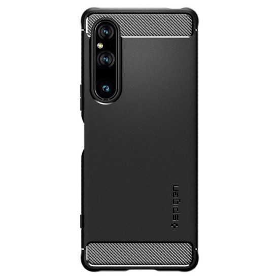 Husa Spigen Rugged Armor pentru Sony Xperia 1 V, culoare negru (Spigen, Xperia 1 V) by www.silkase.ro Husa Spigen Rugged Armor pentru Sony Xperia 1 V, culoare negru (Xperia 1 V, ACS06204) by www.silkase.ro