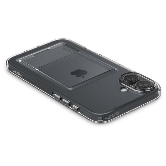 Husa Spigen Crystal Slot pentru Apple iPhone 16, transparenta (iPhone 16, ACS08213) by www.silkase.ro