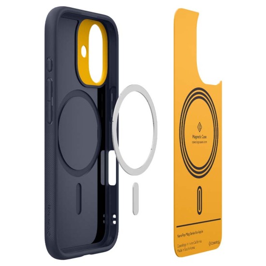 Husa Spigen Caseology Nano Pop MagSafe pentru Apple iPhone 16, albastru navy (Spigen, iPhone 16) by www.silkase.ro Husa Spigen Caseology Nano Pop MagSafe pentru Apple iPhone 16, albastru navy (iPhone 16, ACS08235) by www.silkase.ro