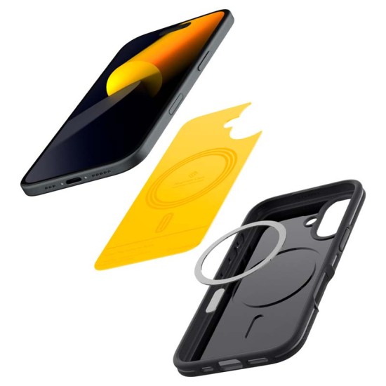 Husa Spigen Caseology Athlex pentru Apple iPhone 16, negru activ (iPhone 16, ACS08241) by www.silkase.ro