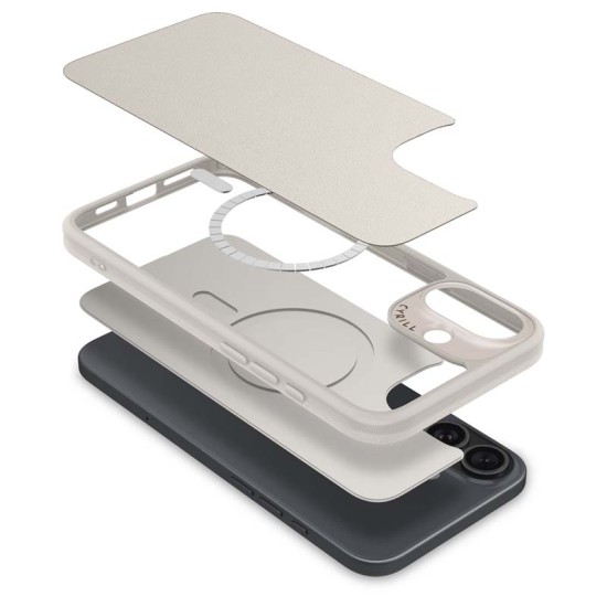 Husa Spigen Cyrill Kajuk MagSafe pentru Apple iPhone 16, crem (Spigen, iPhone 16) by www.silkase.ro Husa Spigen Cyrill Kajuk MagSafe pentru Apple iPhone 16, crem (iPhone 16, ACS08412) by www.silkase.ro