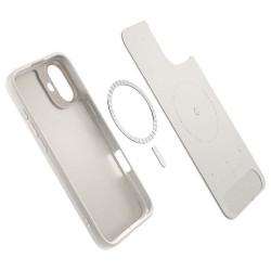 Husa Spigen Cyrill Kajuk MagSafe pentru Apple iPhone 16, crem Husa Spigen Cyrill Kajuk MagSafe pentru Apple iPhone 16, crem