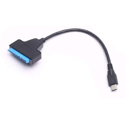 Adaptor citire HardDisk, SSD SATA - USB Type C, negru