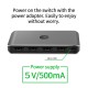 Hub switch comutator USB SILKASE, 2x4, USB 3.0, schimbare sursa USB intre calculatoare (Switch KVM, L0014) by www.silkase.ro