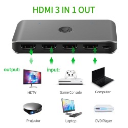 Hub switch comutator USB SILKASE, 2x4, USB 3.0, schimbare sursa USB intre calculatoare