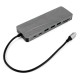 Dock USB Type-C, SILKASE, dublu HDMI, VGA 4k, ethernet, microSD, SD, USB 3.0, USB-C (Docking stations, L0015) by www.silkase.ro