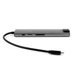 Dock USB Type-C, SILKASE, HDMI, 4k, ethernet, microSD, SD, USB-C
