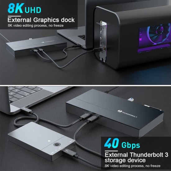 Dock Thunderbolt 3, SILKASE, 8k , 9-in-1, DisplayPort, dual 4k 60Hz, ethernet, CF Card, SD, USB 3.1, USB-C, Gigabit (SILKASE, Docking stations) by www.silkase.ro Dock Thunderbolt 3, SILKASE, 8k , 9-in-1, DisplayPort, dual 4k 60Hz, ethernet, CF Card, SD, USB 3.1, USB-C, Gigabit (Docking stations, L0018) by www.silkase.ro