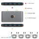 Hub switch SILKASE 4 porturi partajare 4 dispozitive, USB 3.0, metalic gri (SILKASE, Switch KVM) by www.silkase.ro Hub switch SILKASE 4 porturi partajare 4 dispozitive, USB 3.0, metalic gri (Switch KVM, L0022) by www.silkase.ro