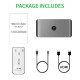 Switch KVM 3 in 1 SILKASE, splitter 4K video HDMI, metalic gri (Switch KVM, L0023) by www.silkase.ro