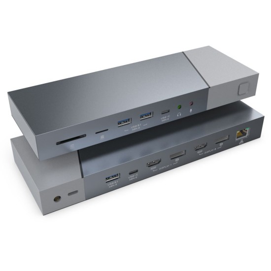 Docker Silkase type C gen 2 input, multi port usb C gen 2/DisplayPort/HDMI/USB 3.1/Ethernet, aluminiu (Docking stations, L0024) by www.silkase.ro