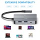 Hub SILKASE, 7 multi-port, USB-C 3.0/USB-A 3.0/HDMI 4K/VGA FullHD/3.5 audio jack, metalic gri (SILKASE, Hub uri) by www.silkase.ro Hub SILKASE, 7 multi-port, USB-C 3.0/USB-A 3.0/HDMI 4K/VGA FullHD/3.5 audio jack, metalic gri (Hub uri, L0050) by www.silkase.ro