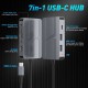 Hub SILKASE, 7 multi-port, USB-C 3.0/USB-A 3.0/HDMI 4K/VGA FullHD/3.5 audio jack, metalic gri (SILKASE, Hub uri) by www.silkase.ro Hub SILKASE, 7 multi-port, USB-C 3.0/USB-A 3.0/HDMI 4K/VGA FullHD/3.5 audio jack, metalic gri (Hub uri, L0050) by www.silkase.ro