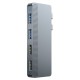 Dublu Hub SILKASE USB 3.0 Type-C pentru Macbook, 2x USB-A 3.0/2x USB-A 2.0, gri metalic (Hub uri, L0055) by www.silkase.ro