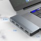 Dublu Hub SILKASE USB 3.0 Type-C pentru Macbook, 2x USB-A 3.0/2x USB-A 2.0, gri metalic (Hub uri, L0055) by www.silkase.ro