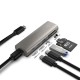 Hub Gen 2 SILKASE USB 3.1 Type-C, 5 multi-port, 2x USB-C 3.1/USB-A 3.1/SD card 3.0/TF card 3.0, gri metalic (SILKASE, Hub uri) by www.silkase.ro Hub Gen 2 SILKASE USB 3.1 Type-C, 5 multi-port, 2x USB-C 3.1/USB-A 3.1/SD card 3.0/TF card 3.0, gri metalic (Hub uri, L0064) by www.silkase.ro