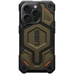 Husa UAG Monarch Pro MagSafe pentru Apple iPhone 15 Pro Max, kevlar, elemente verzi