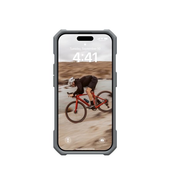 UAG Essential Armor MagSafe pentru Apple iPhone 15 Pro, Argintiu (iPhone 15 Pro, 114276113333) by www.silkase.ro