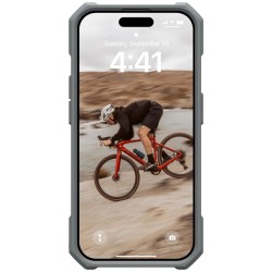 UAG Essential Armor MagSafe pentru Apple iPhone 15 Pro Max, Argintiu UAG Essential Armor MagSafe pentru Apple iPhone 15 Pro Max, Argintiu