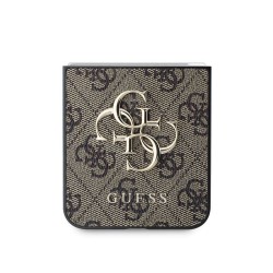 Husa Guess 4G pentru Samsung Z Flip 6/7 FE Metal Logo maro Husa Guess 4G pentru Samsung Z Flip 6/7 FE Metal Logo maro