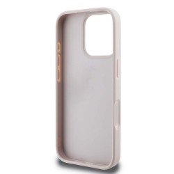 Husă Guess PU 4G Strass Triangle Metal Logo pentru iPhone 16 Pro Max, Pink Husă Guess PU 4G Strass Triangle Metal Logo pentru iPhone 16 Pro Max, Pink