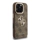 Husa Guess 4G pentru iPhone 16 Pro Max Metal Logo Stand Camera Frame maro (iPhone 16 Pro Max, 57983125150) by www.silkase.ro