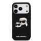 Karl Lagerfeld Double Heads Case iPhone 17 Pro Black Husă Karl Lagerfeld Liquid Silicone Double Heads MagSafe pentru iPhone 17 Pro, Neagră (iPhone 17 Pro, KLHMP17LSKCHPPLK) by www.silkase.ro