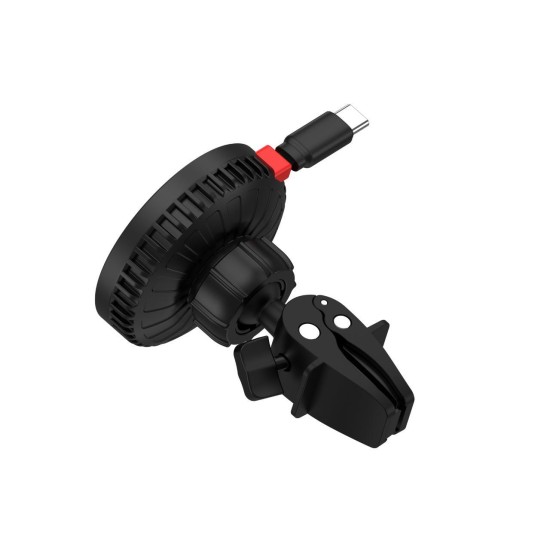 Lemontti Suport MagSafe Magnetic Negru Lemontti Suport Auto MagSafe Magnetic cu Încărcare Wireless și Cablu Retractabil Type-C 1m, Negru (ArcoExpert, LEMSAMCRTCN) by www.silkase.ro