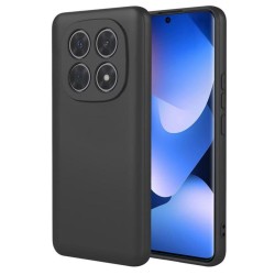 Husă Lemontti Silicon Soft Slim pentru Xiaomi Redmi Note 15 Pro Plus 5G, Neagră