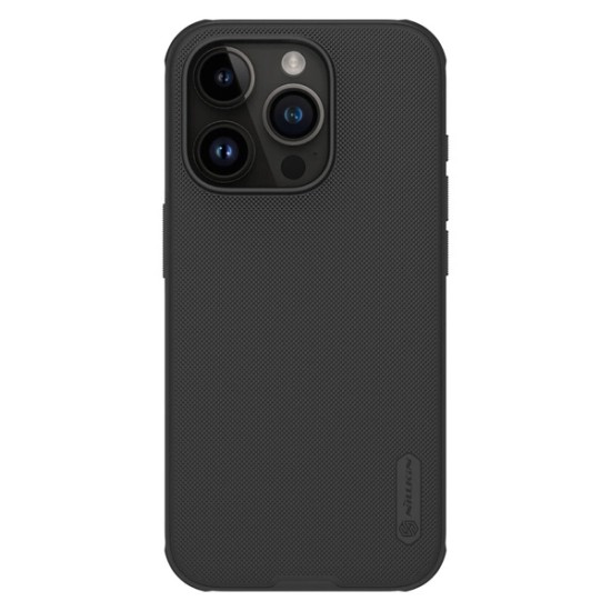 Husă Nillkin Super Frosted Shield Pro Magnetic pentru iPhone 15 Pro Max, Neagră (iPhone 15 Pro Max, Super Frosted) by www.silkase.ro