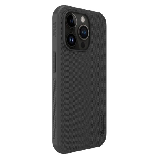 Husă Nillkin Super Frosted Shield Pro Magnetic pentru iPhone 15 Pro Max, Neagră (iPhone 15 Pro Max, Super Frosted) by www.silkase.ro