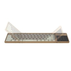 Tastatură Bluetooth Nillkin Cube Pocket, Portabilă, Design Pliabil, Khaki